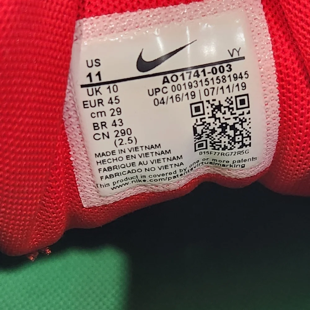 Nike Air Max2 Light University Red Black - Men's Size 11